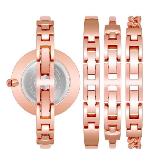 Stacking watch and bangle set - rose gold - Picture 7 of 7